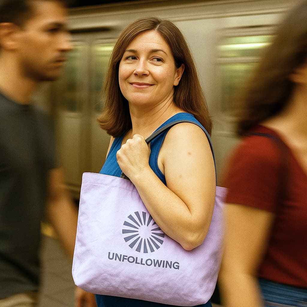Unfollowing Tote Bag